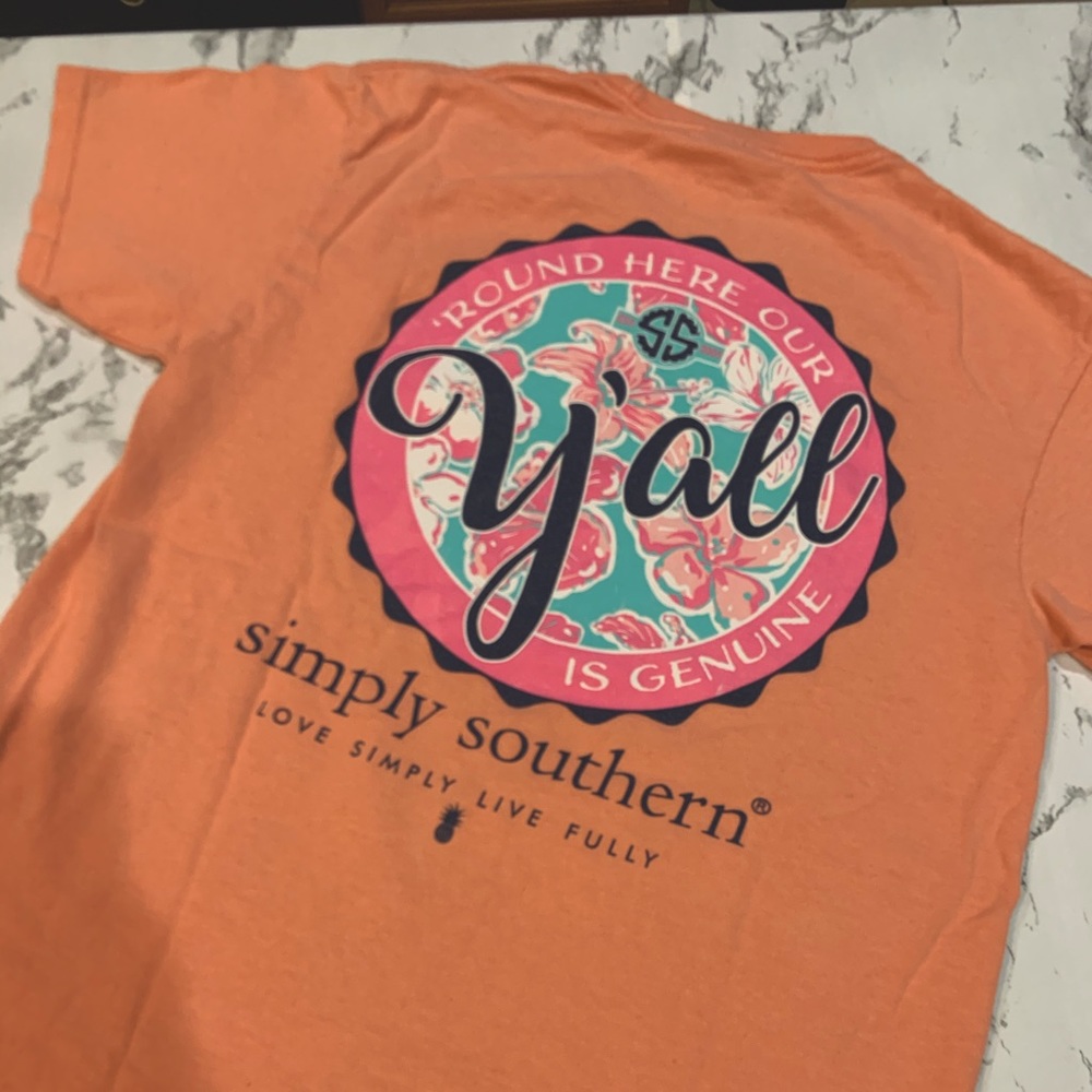 Simply southern shirt(coral)